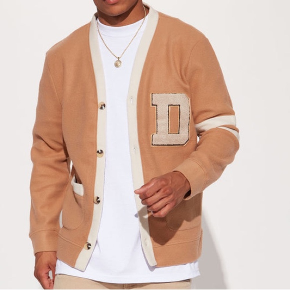 DR Essentials NWT Men’s Destroyer Long Sleeve‎ Fleece Cardigan Size Medium